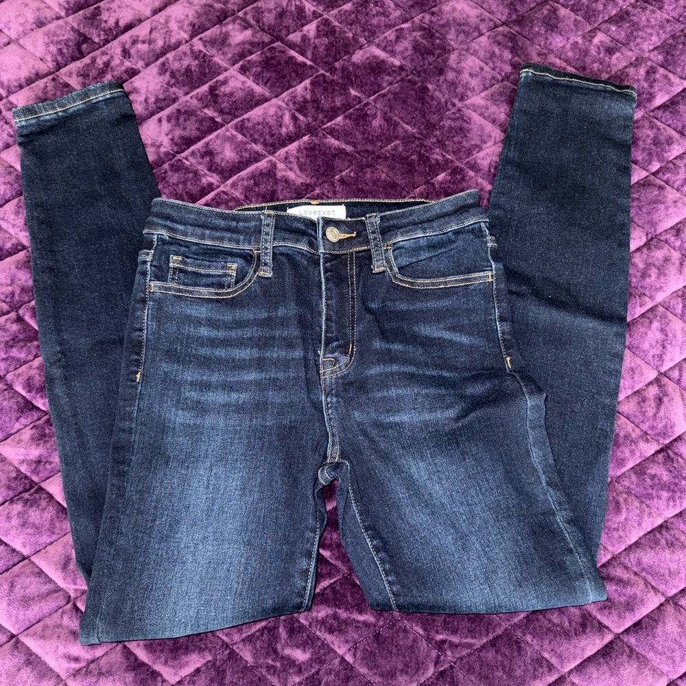 Dark Indigo Skinny Jeans - Vervet/ Lovervet